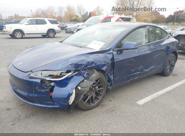 5YJ3E1EA1RF722467 2024 TESLA MODEL 3 Blue Przód lewy
