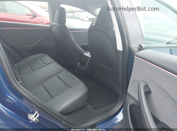 5YJ3E1EA1RF722467 2024 TESLA MODEL 3 Blue Widok naklejki z numerem VIN