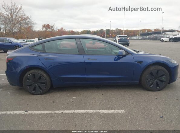 5YJ3E1EA1RF722467 2024 TESLA MODEL 3 Blue Widok wnętrza z tyłu