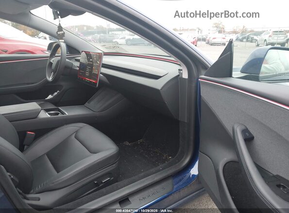 5YJ3E1EA1RF722467 2024 TESLA MODEL 3 Blue Widok wnętrza z przodu