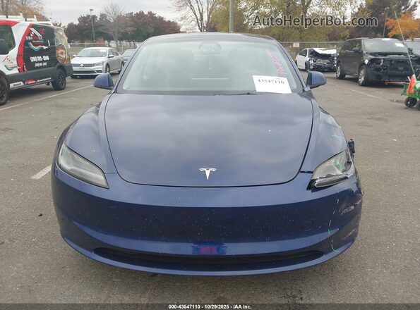 5YJ3E1EA1RF722467 2024 TESLA MODEL 3 Blue Widok zestawu wskaźników