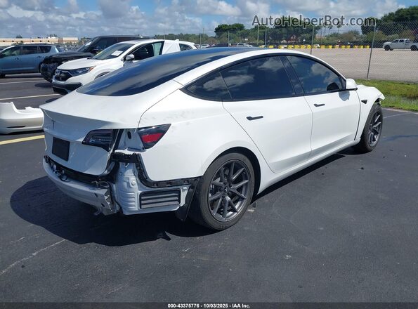 5YJ3E1EA2MF094069 2021 TESLA MODEL 3 Белый Задняя правая четверть