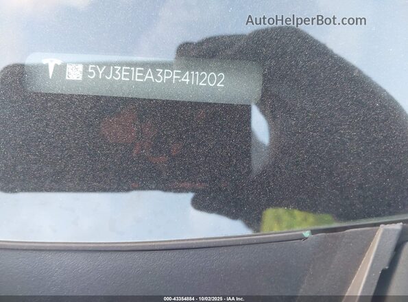 5YJ3E1EA3PF411202 2023 TESLA MODEL 3 White 