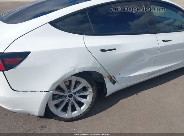 5YJ3E1EA4NF185216 2022 TESLA MODEL 3 White Դիմացի տեսք