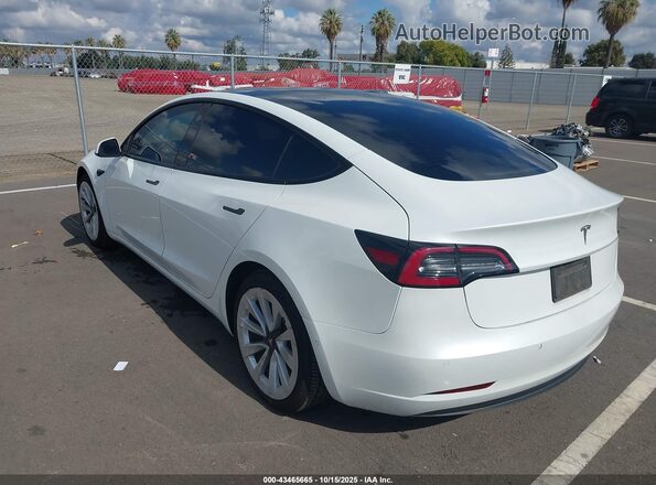 5YJ3E1EA4NF185216 2022 TESLA MODEL 3 White Հետևի ձախ