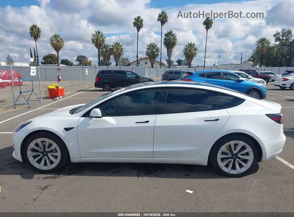 5YJ3E1EA4NF185216 2022 TESLA MODEL 3 White Սալոնի 360 աստիճան տեսք