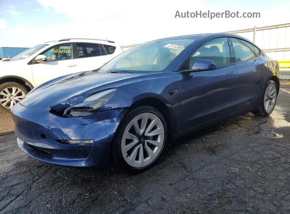 5YJ3E1EA4PF451210 2023 TESLA MODEL Blue 