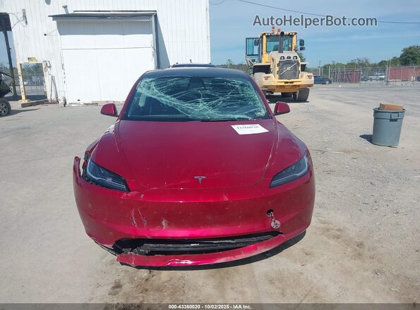 5YJ3E1EA5RF773020 2024 TESLA MODEL 3 Red Front view