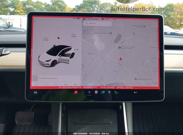 5YJ3E1EA8LF658774 2020 TESLA MODEL 3 White 