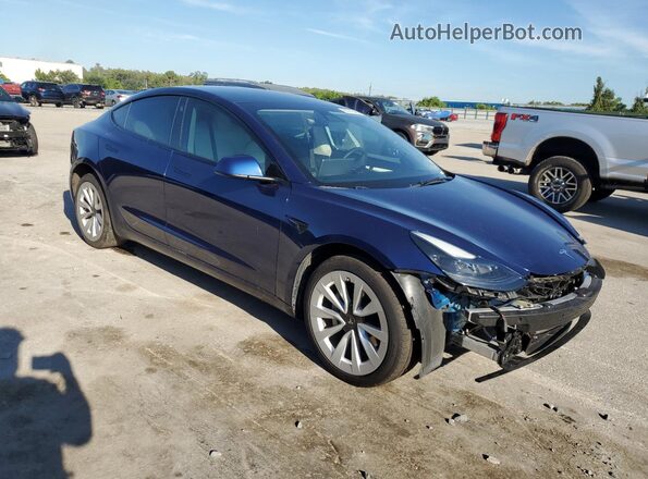 5YJ3E1EA9PF587302 2023 TESLA MODEL Blue 