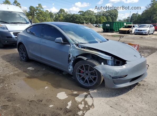 5YJ3E1EAXJF013234 2018 TESLA MODEL Gray 
