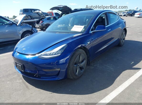 5YJ3E1EAXLF796932 2020 TESLA MODEL 3 Синий Передняя левая четверть
