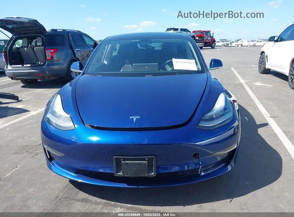 5YJ3E1EAXLF796932 2020 TESLA MODEL 3 Синий Вид щитка приборов