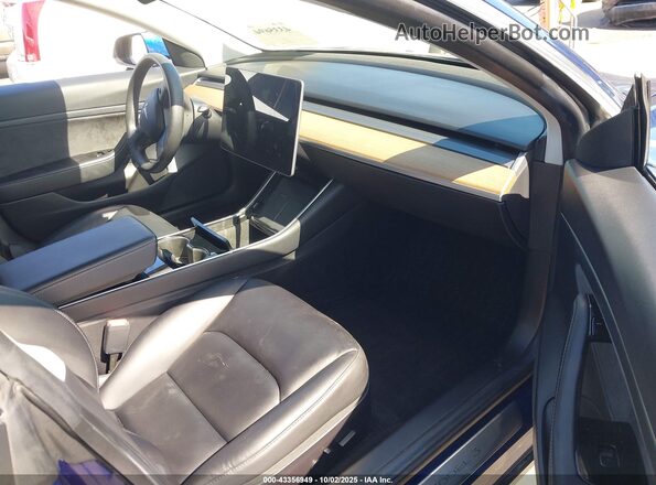 5YJ3E1EAXLF796932 2020 TESLA MODEL 3 Синий Вид салона спереди