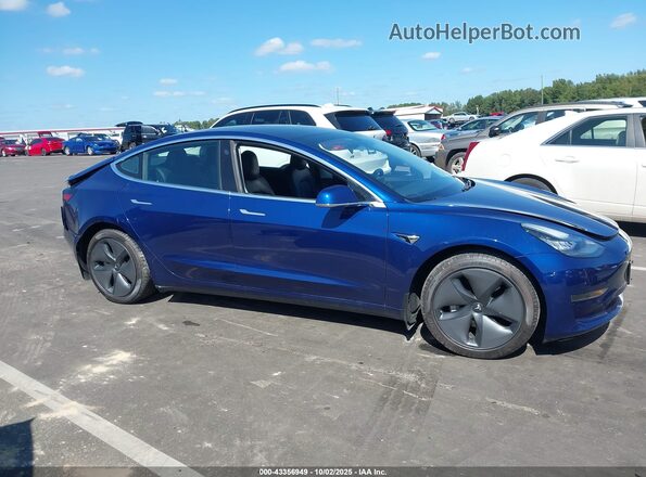 5YJ3E1EAXLF796932 2020 TESLA MODEL 3 Синий Вид задней части салона