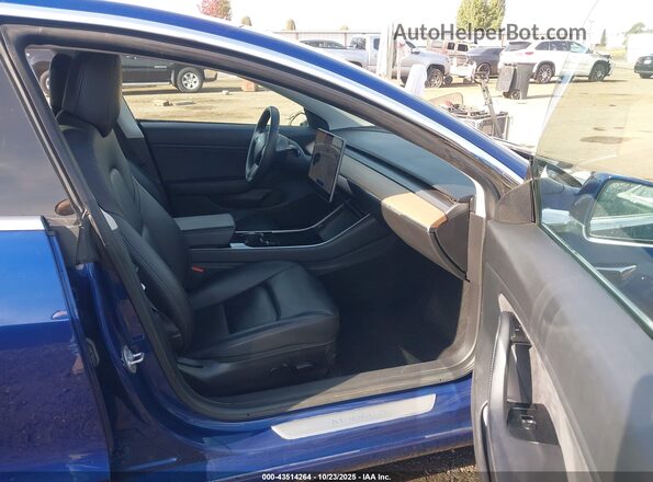 5YJ3E1EB0LF620626 2020 TESLA MODEL 3 Blue Front interior view
