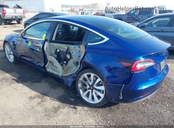 5YJ3E1EB0LF620626 2020 TESLA MODEL 3 Blue Rear left