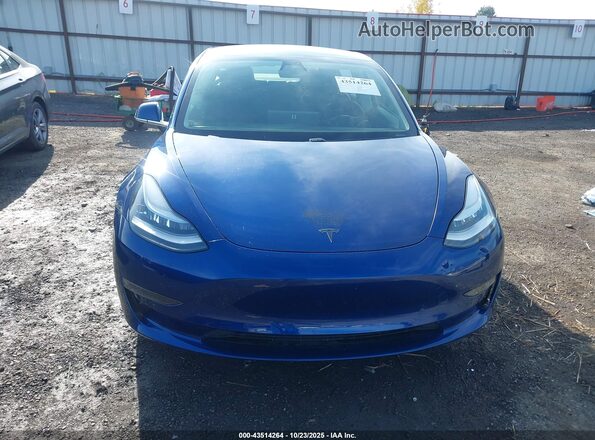 5YJ3E1EB0LF620626 2020 TESLA MODEL 3 Blue Instrument cluster view