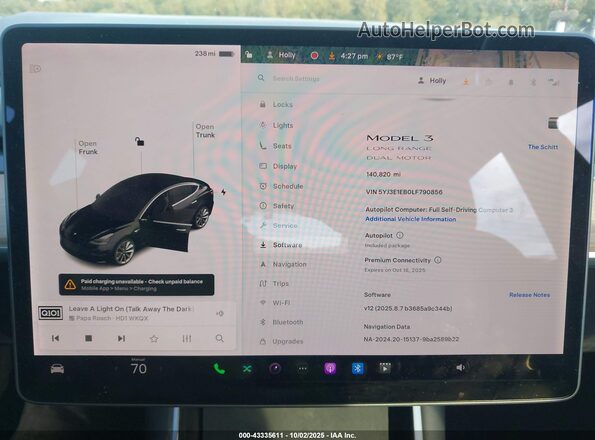 5YJ3E1EB0LF790856 2020 TESLA MODEL 3 Black 