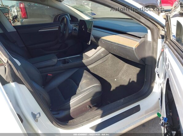 5YJ3E1EB0NF270918 2022 TESLA MODEL 3 White Սալոնի դիմացի տեսք