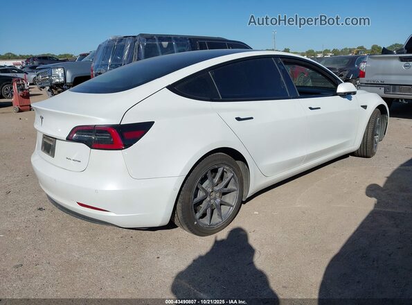 5YJ3E1EB0NF270918 2022 TESLA MODEL 3 White Հետևի աջ