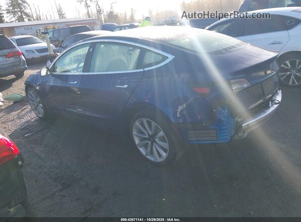 5YJ3E1EB1LF669138 2020 TESLA MODEL 3 Blue Rear left