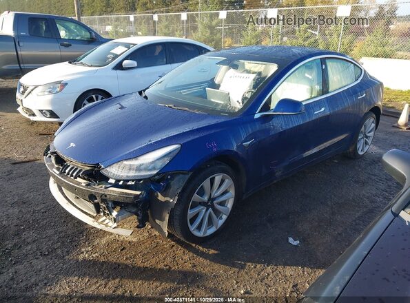 5YJ3E1EB1LF669138 2020 TESLA MODEL 3 Blue Front left