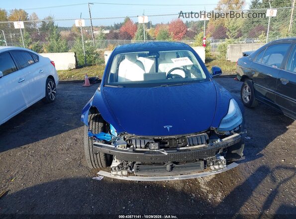 5YJ3E1EB1LF669138 2020 TESLA MODEL 3 Blue Rear interior view