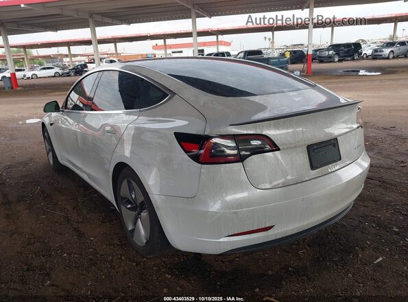 5YJ3E1EB1LF712697 2020 TESLA MODEL 3 White Instrument cluster view