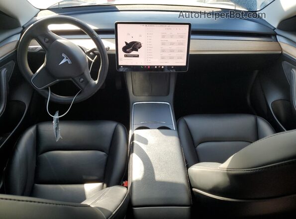 5YJ3E1EB1NF152389 2022 TESLA MODEL Black Vista del salpicadero