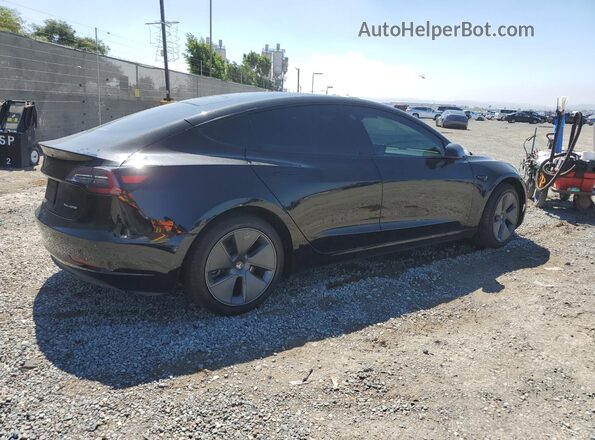 5YJ3E1EB1NF152389 2022 TESLA MODEL Black Trasero derecho