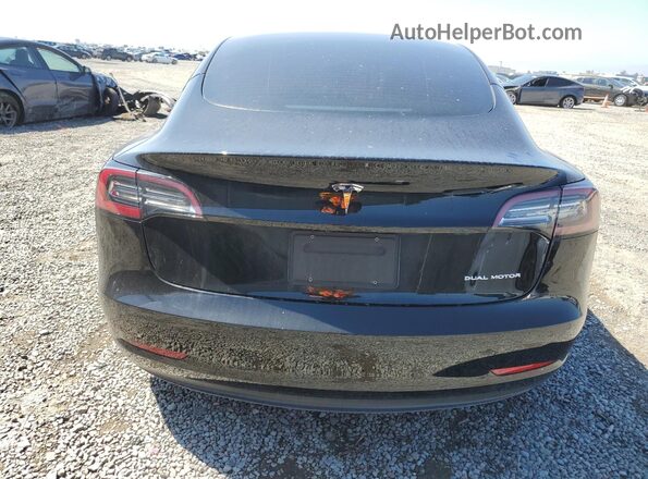 5YJ3E1EB1NF152389 2022 TESLA MODEL Black Vista trasera