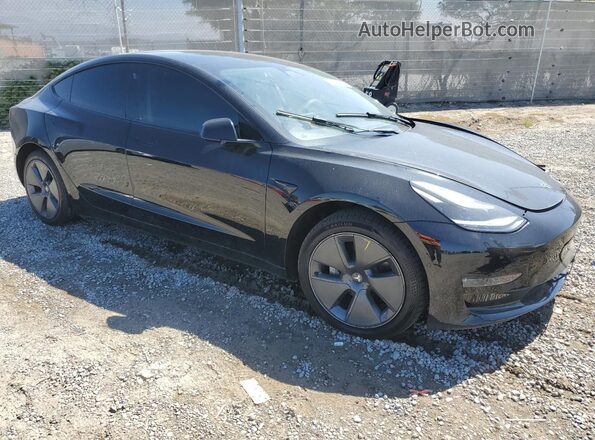 5YJ3E1EB1NF152389 2022 TESLA MODEL Black Delantero derecho