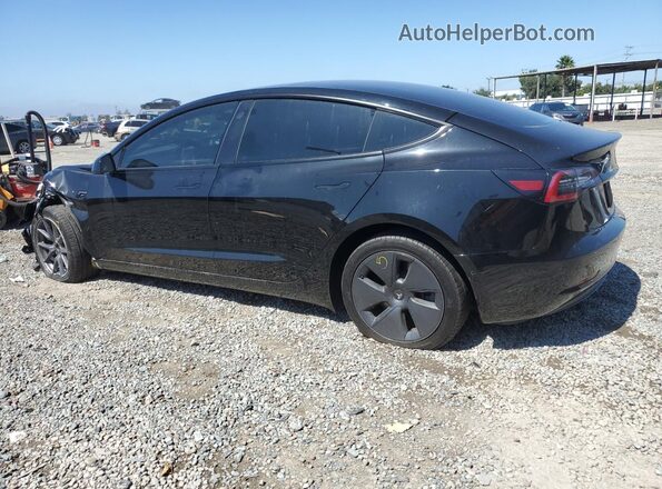 5YJ3E1EB1NF152389 2022 TESLA MODEL Black Trasero izquierdo
