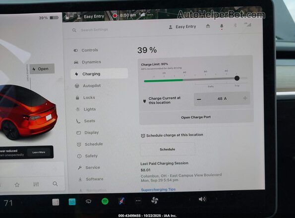 5YJ3E1EB2LF616447 2020 TESLA MODEL 3 Gray 