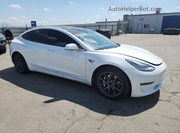 5YJ3E1EB2LF746471 2020 TESLA MODEL Белый Передняя правая четверть