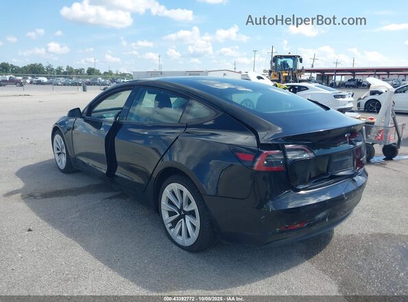 5YJ3E1EB3MF092467 2021 TESLA MODEL 3 Черный Задняя левая четверть