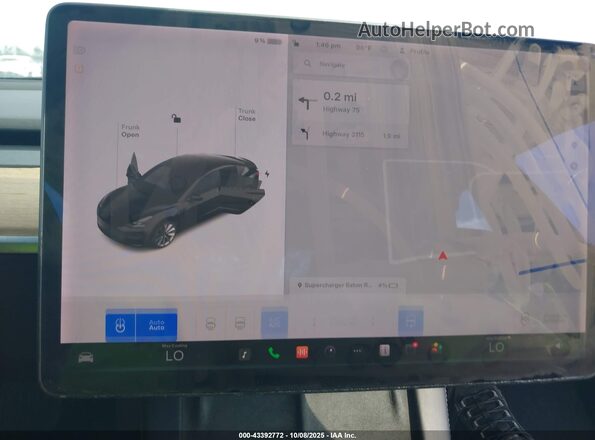 5YJ3E1EB3MF092467 2021 TESLA MODEL 3 Черный Вид задних сидений