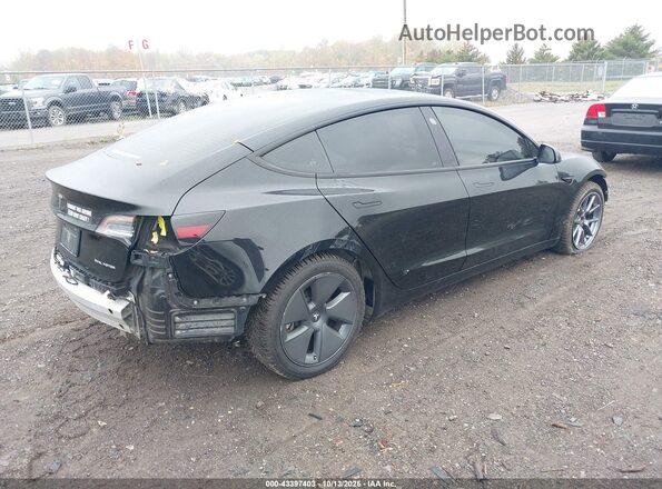 5YJ3E1EB3NF178606 2022 TESLA MODEL 3 Black Rear right