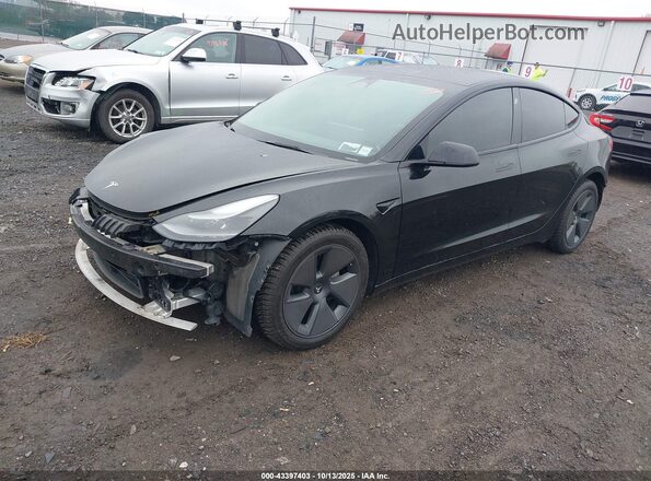 5YJ3E1EB3NF178606 2022 TESLA MODEL 3 Black Front left