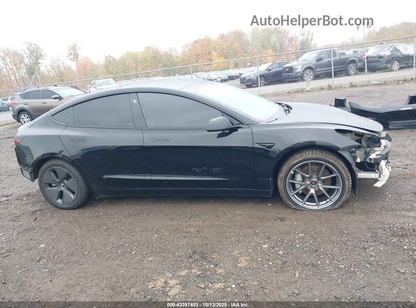 5YJ3E1EB3NF178606 2022 TESLA MODEL 3 Black Rear interior view
