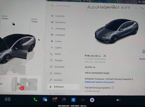 5YJ3E1EB3NF179285 2022 TESLA MODEL 3 Gray Вид задніх сидінь