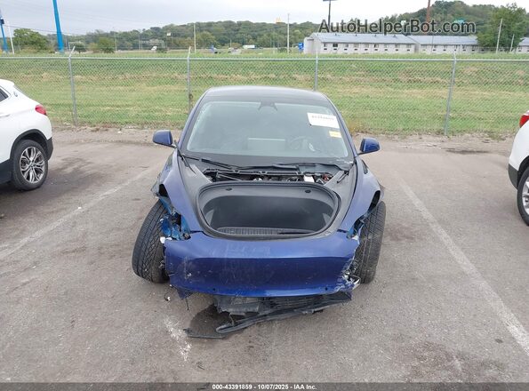 5YJ3E1EB3NF186592 2022 TESLA MODEL 3 Blue ხელსაწყოთა პანელის ხედი