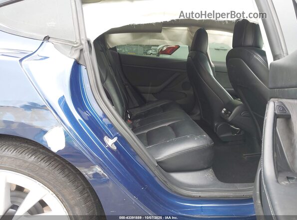 5YJ3E1EB3NF186592 2022 TESLA MODEL 3 Blue VIN კოდის სტიკერის ხედი