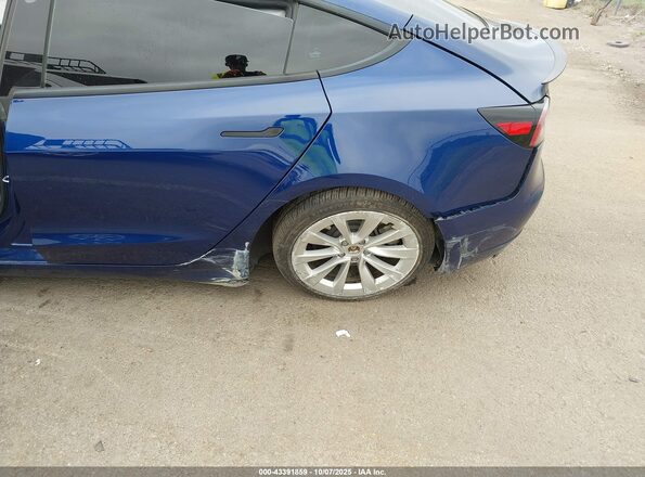 5YJ3E1EB3NF186592 2022 TESLA MODEL 3 Blue წინა ხედი