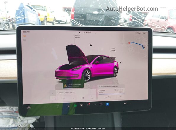 5YJ3E1EB3NF186592 2022 TESLA MODEL 3 Blue 