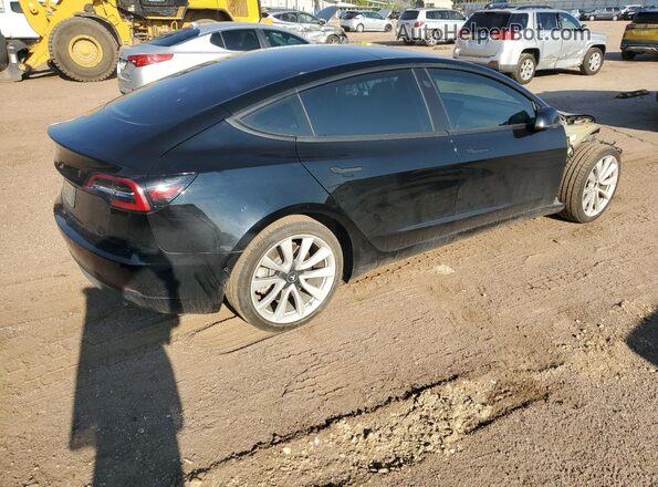 5YJ3E1EB4LF666363 2020 TESLA MODEL Black Rear right