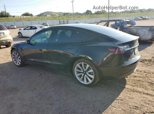 5YJ3E1EB4LF666363 2020 TESLA MODEL Black Rear left