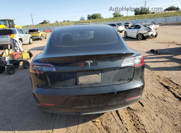 5YJ3E1EB4LF666363 2020 TESLA MODEL Black Rear view