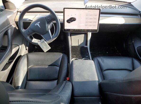 5YJ3E1EB4LF666363 2020 TESLA MODEL Black Dashboard view